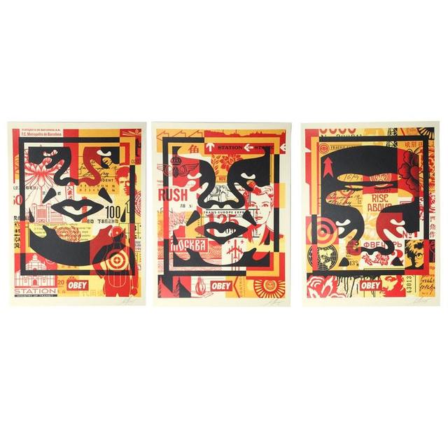 Shepard Fairey (OBEY), ‘Three Faces Collage ’, 2017, NextStreet Gallery