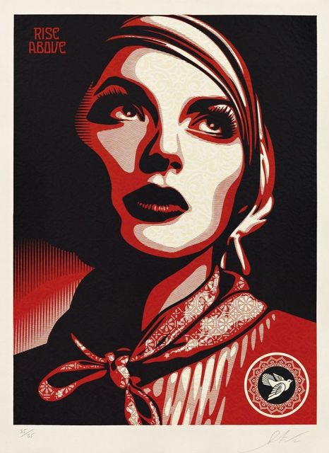 Shepard Fairey (OBEY), ‘Rise Above’, 2012, Vertu Fine Art