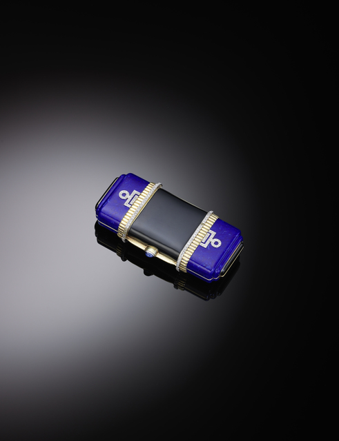 Black Starr & Frost, ‘Nécessaire’, 1920s, Lapis lazuli, sapphire, gold, diamond, enamel, Liang Yi Museum