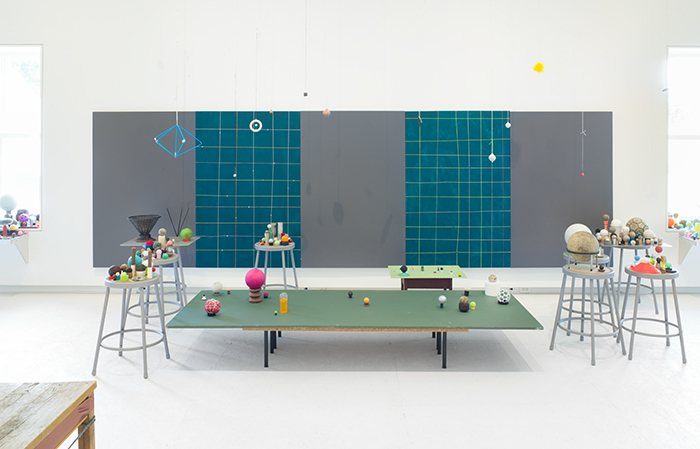 Almost Everything on the Table (installation view), May 20, 2018 to January 13, 2019. The Aldrich Contemporary Art Museum, Ridgefield, CT. Photo: Jason Mandella. Almost Everything on the Table (installation view), May 20, 2018 to January 13, 2019. The Aldrich Contemporary Art Museum, Ridgefield, CT. Photo: Jason Mandella.