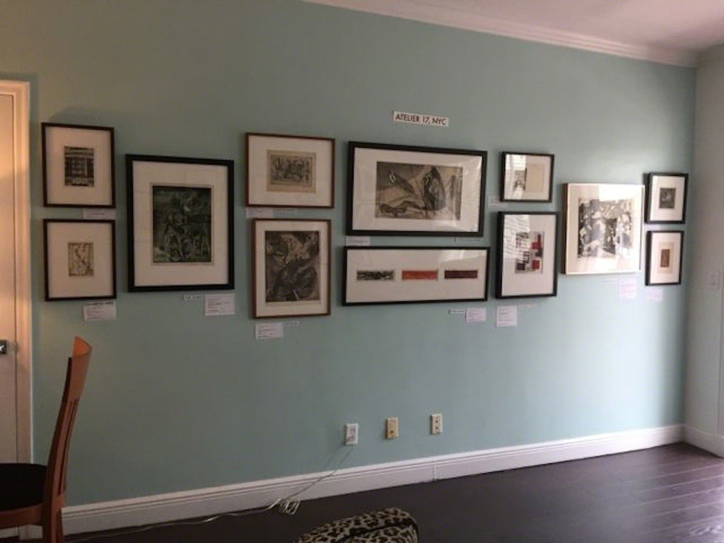 This was our 'main' wall in Room 156 at INK Miami, December 2016. It was dedicated to Stanley William Hayter and his NY Atelier 17 colleagues: Howard Daum, Sue Fuller, Peter Grippe, Fannie Hillsmith, Anne Ryan, and Karl Schrag. This was our 'main' wall in Room 156 at INK Miami, December 2016. It was dedicated to Stanley William Hayter and his NY Atelier 17 colleagues: Howard Daum, Sue Fuller, Peter Grippe, Fannie Hillsmith, Anne Ryan, and Karl Schrag.