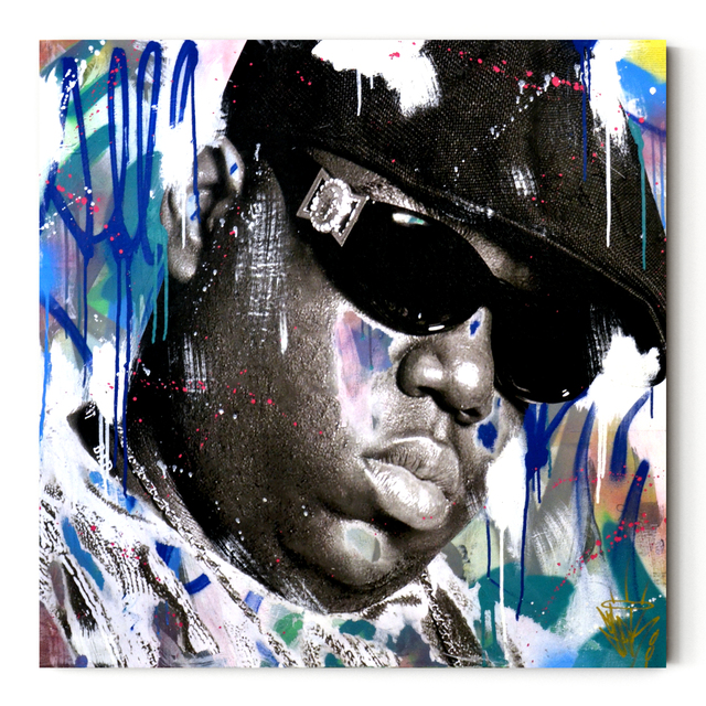 Seek One, ‘Biggie’, 2021, Painting, Mixed media on wood panel, Corridor Contemporary