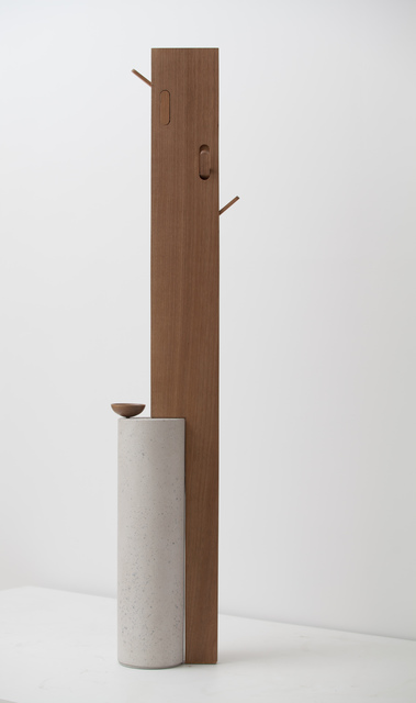 Claudia Moreira Salles, ‘Stand By Coat Hanger’, 2016, Design/Decorative Art, Wood and concrete, The Glass House Benefit Auction