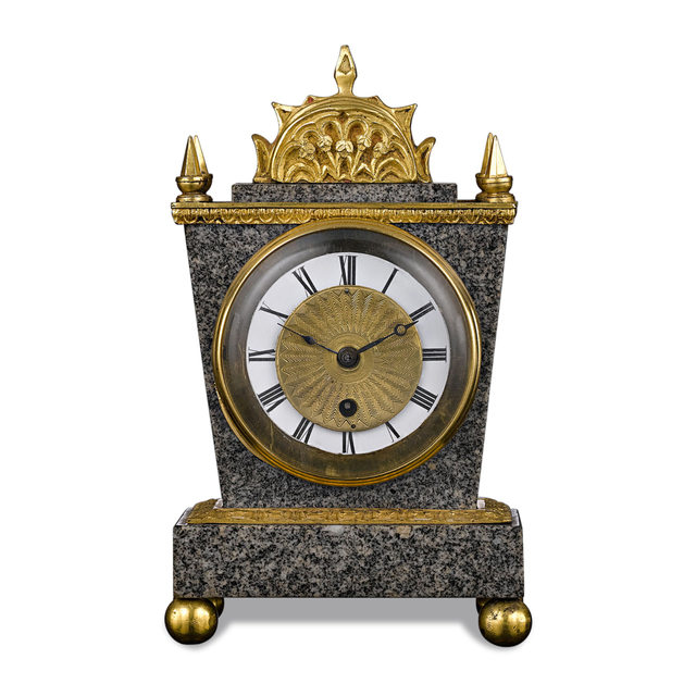 John Ellicott ENGLISH PORPHYRY CLOCK BY ELLICOTT (ca. 1820