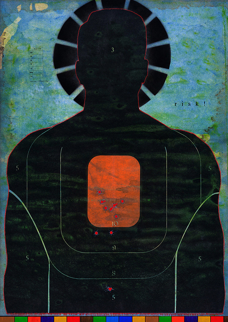 Ellwood T. Risk, ‘Blue Risk with Halo’, 2015, Robert Berman Gallery