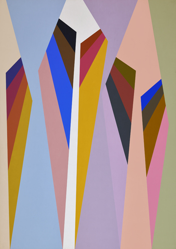 Karl Benjamin, ‘#4, 1988’, 1988, Painting, Oil on canvas, Louis Stern Fine Arts