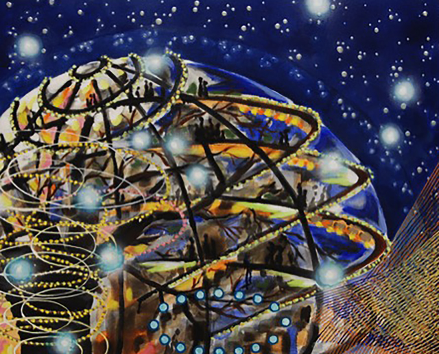 Michiko Itatani, ‘Michiko Itatani, Treehouse Encounter from Cosmic Theater TH3 ’, 2014, Anita Shapolsky Gallery