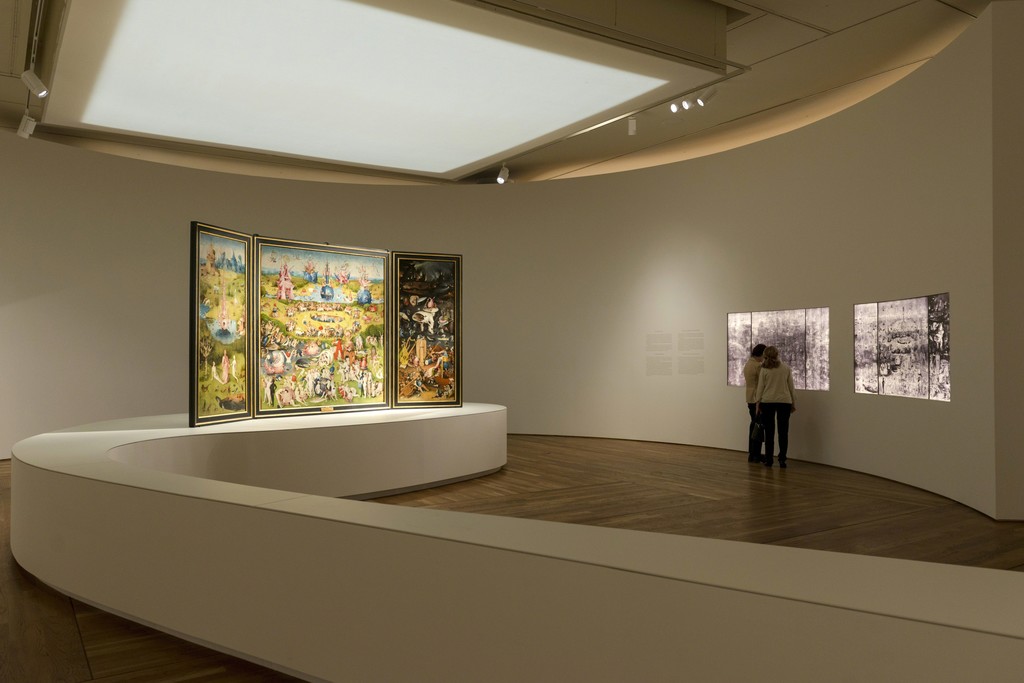 Installation view of "Bosch. The 5th Centenary Exhibition" at Museo Nacional del Prado, Madrid (2016) © Museo Nacional del Prado Installation view of "Bosch. The 5th Centenary Exhibition" at Museo Nacional del Prado, Madrid (2016) © Museo Nacional del Prado
