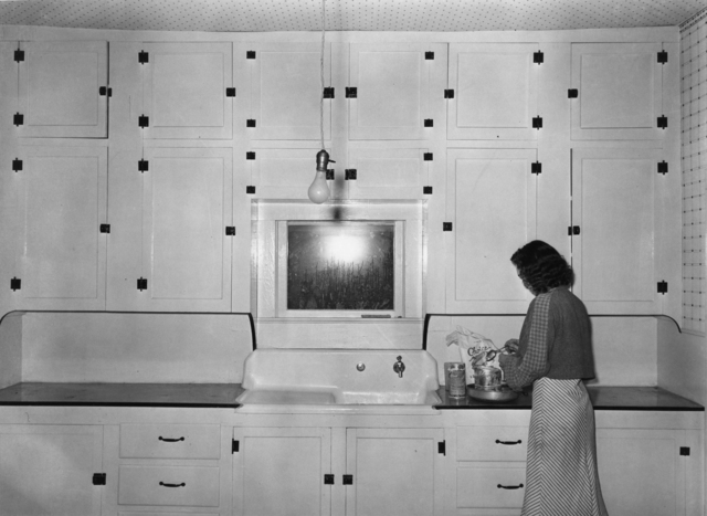 Russell Lee, ‘Kitchen of tenant purchase client; Hidalgo County, Texas (Farm Security Administration)’, 1939, Photography, Gelatin silver print, Etherton Gallery