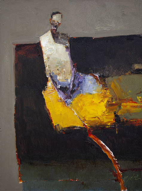 Danny McCaw, ‘Abstract Figure’, 2019, Painting, Oil on board (framed), Sue Greenwood Fine Art
