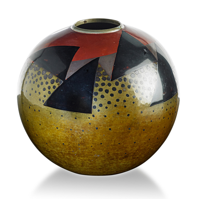 Jean Dunand, ‘Vase With Triangles And Dots, France’, Rago/Wright