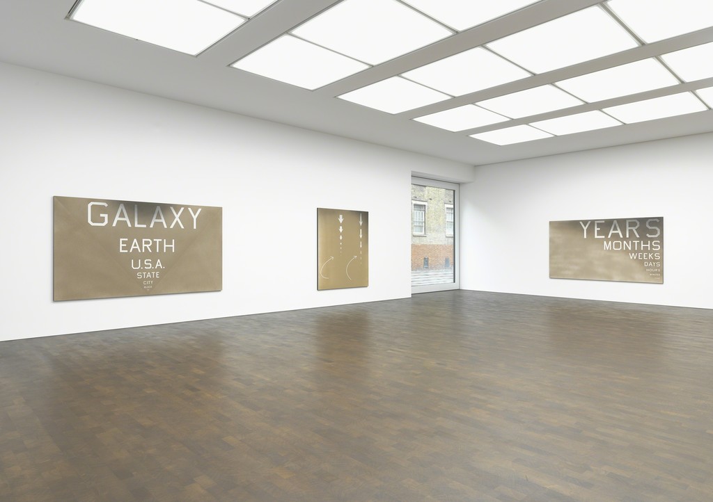 Installation views of Ed Ruscha's Extremes and In-Betweens exhibition at Gagosian, Grosvenor Hill from October 5 - December 17, 2016. © Ed Ruscha. Courtesy Gagosian. Photo by Mike Bruce. Installation views of Ed Ruscha's Extremes and In-Betweens exhibition at Gagosian, Grosvenor Hill from October 5 - December 17, 2016. © Ed Ruscha. Courtesy Gagosian. Photo by Mike Bruce.