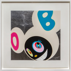 Takashi Murakami, ‘And then White and Black’, 2005, Mixed Media, Platinum leaf, silkscreen ink, pencil, paper, Artificial Gallery