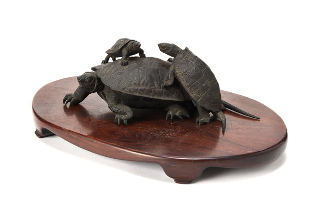 NON NAME, ‘Bronze Turtle 20 0139’, ca. 1860~, Other, Bronze, Yumekoubou Antique