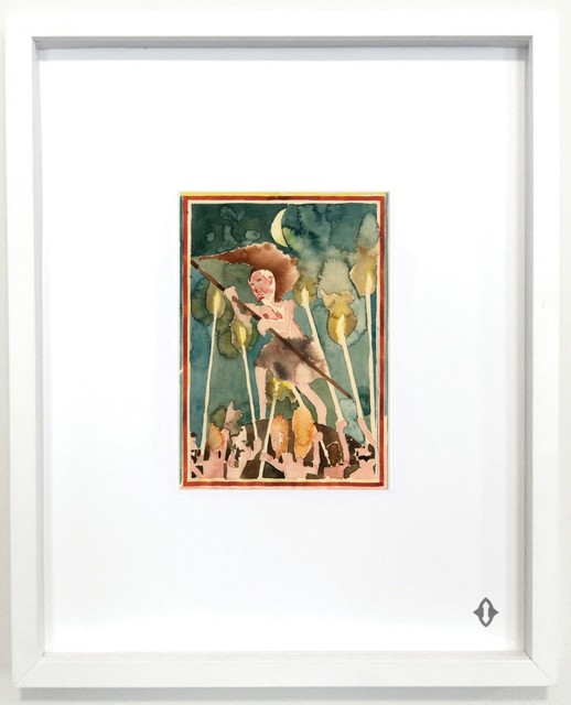 Barnaby Furnas, ‘SEVEN OF WANDS, From the series "Contemporary Magic: A Tarot Deck Art Project" Limited Edition 5th Anniversary Print Collection’, 2015, Print, Museum archival digital print embossed with high gloss spot lacquer finish / framed 20 × 16 in 50.8 × 40.6 cm Edition 1/7 + 3AP, ART CAPSUL