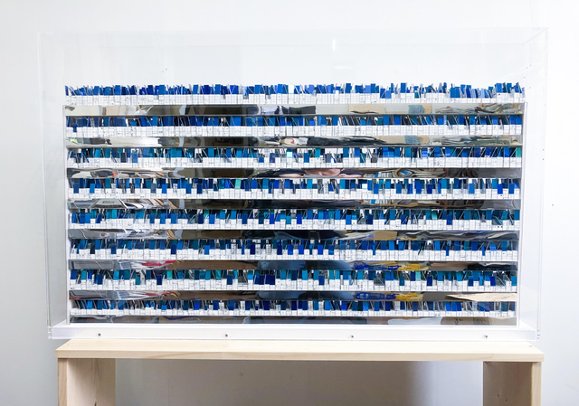 Katsumi Hayakawa, ‘Accumulation Blue’, 2018, Mixed Media, Dillon + Lee