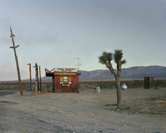 Joel Sternfeld | Earl Garvey Realtor, The Mojave Desert, California, July  1979 (1979) | Available for Sale | Artsy