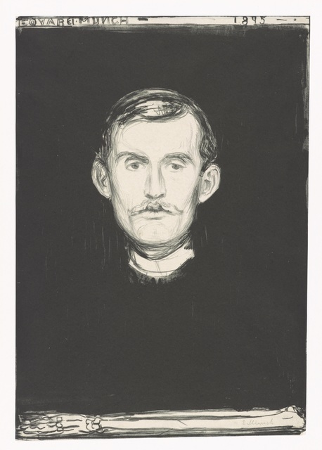 Edvard Munch, ‘Self-Portrait’, 1895, Munch Museum