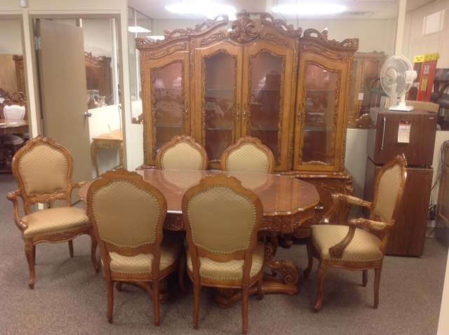 French Provincial Italian Baroque Carved Wood French Provincial Dining Room Set 1990 S Available For Sale Artsy