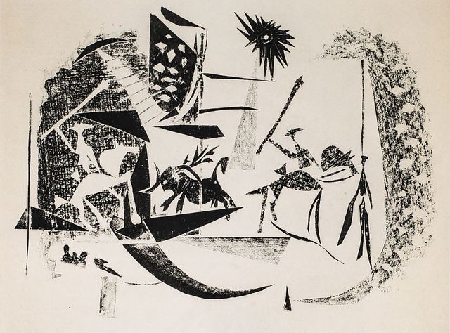 Pablo Picasso, ‘Corrida Au Soleil Noir (Black Sun Bullfight), 1949 Limited edition Lithograph by Pablo Picasso’, 1949, Reproduction, Lithograph, White Cross