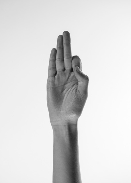 Andres Ferrandis, ‘Untitled II from the series "Los Ojos y las manos", black & white archival pigment print’, 2017, The Art Design Project