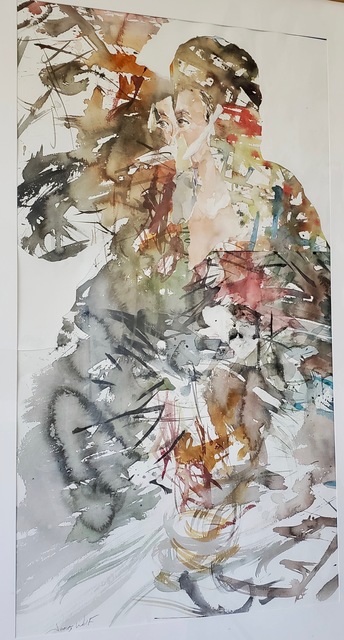 James Wolf, ‘Discontent with Destiny’, 2018, Painting, Watercolor Collage, Miller White Fine Arts