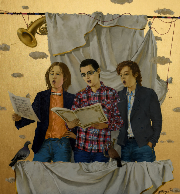 Tatyana Palchuk, ‘TRIO OF SINGERS BOYS’, 2016, Painting, Oil on Linen, Alessandro Berni Gallery