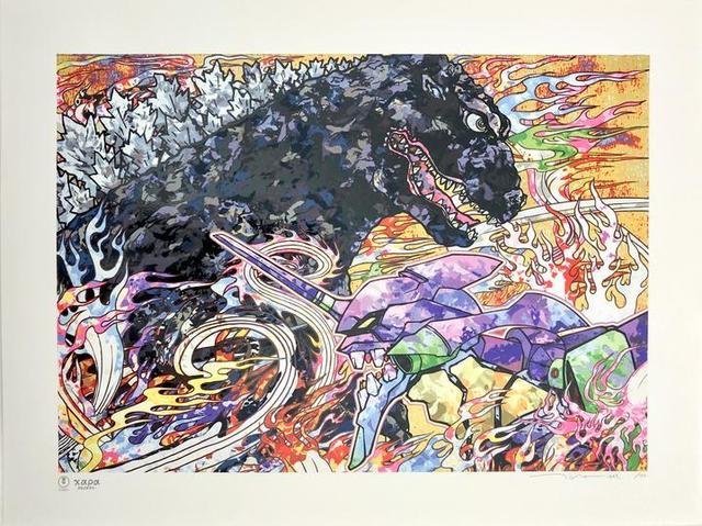 Takashi Murakami, ‘Homage to Director Hideaki Anno: Godzilla Resurgence & Evangelion’, 2019, Lougher Contemporary