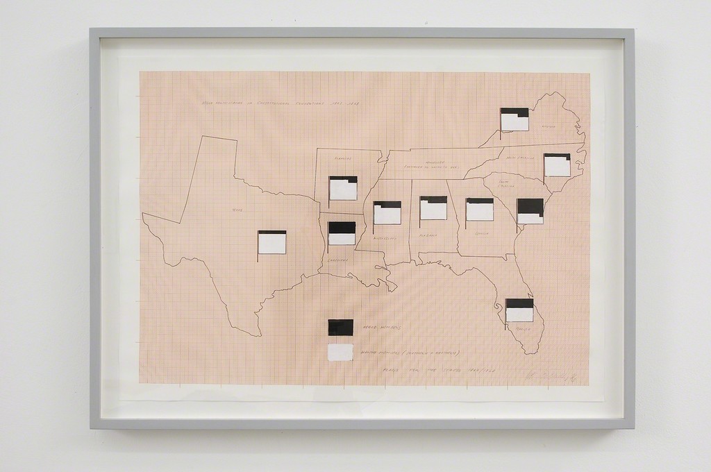 KP Brehmer, Flags For The States 1867/1868, 1976, courtesy of Vilma Gold London (photography by Jhoeko) KP Brehmer, Flags For The States 1867/1868, 1976, courtesy of Vilma Gold London (photography by Jhoeko)