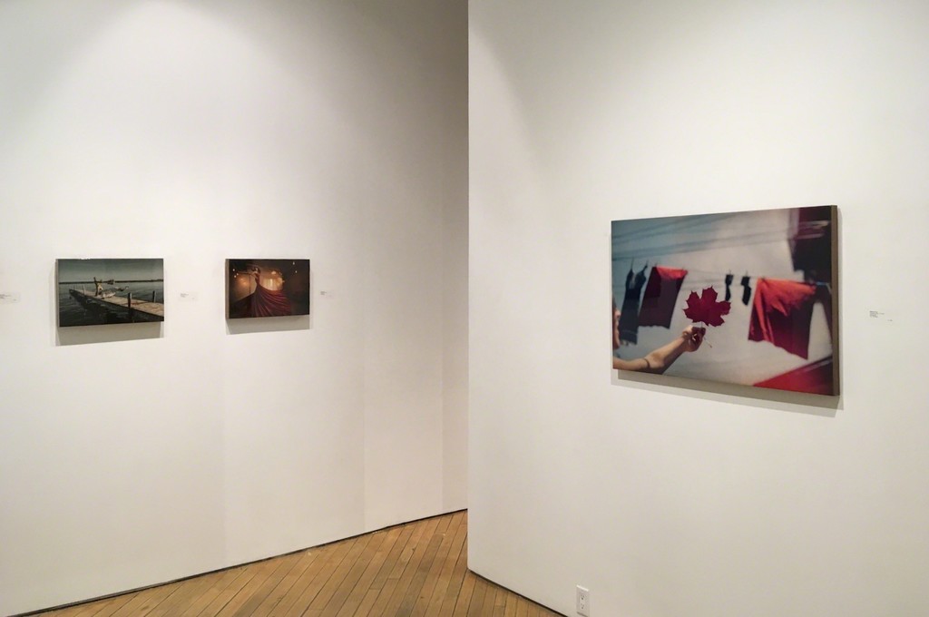 From left to right: Shane Gray's 'Matrix Restrung', 'Fliegende Franzosin', and 'Canadian Flag 1/5' From left to right: Shane Gray's 'Matrix Restrung', 'Fliegende Franzosin', and 'Canadian Flag 1/5'