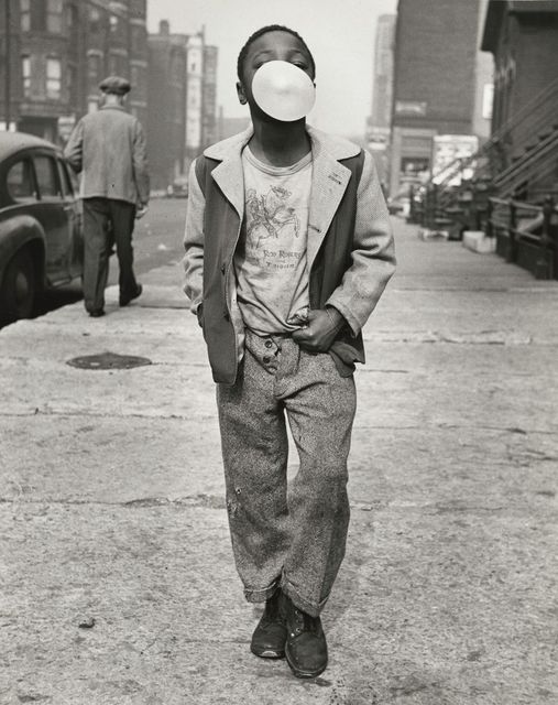 Marvin E. Newman, ‘Boy Blowing Bubble Gum’, 1951, Elizabeth Houston Gallery