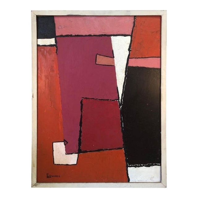 Edwards, ‘MID-CENTURY OIL PAINTING BY EDWARDS’, 1960's, Painting, Oil on board, Architectural Anarchy