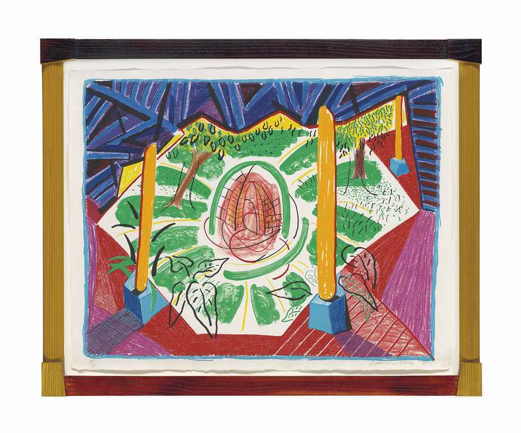 David Hockney - Views of Hotel Well II, from: Moving Focus