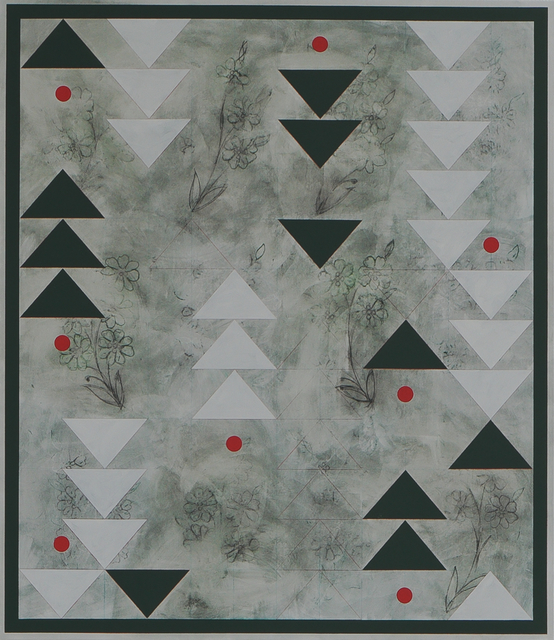 Kamrooz Aram, ‘Ornamental Composition for Social Spaces (2)’, 2016, Painting, Oil, oil crayon, wax and colour pencil on canvas, Museum Dhondt-Dhaenens
