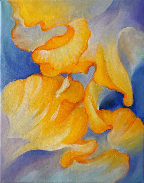 Lucy Y F Chen, ‘Dancing Petals’, 2018, Painting, Oil on Canvas, Walter Wickiser Gallery