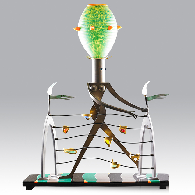 Dan Dailey, ‘Fine large lighting sculpture, "Nude with Fence of Jewels," New Hampshire’, 1998, Rago