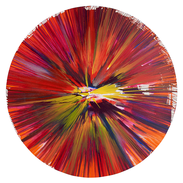 Damien Hirst | Circle Spin Painting (Created at Damien Hirst Spin ...