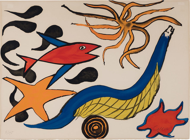 Alexander Calder, ‘Star’, 1976, Print, Color lithograph, on Arches paper, Doyle