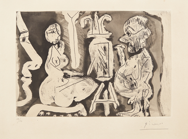 Pablo Picasso, ‘Peintre et son modèle (Painter and his Model)’, 1965, Phillips