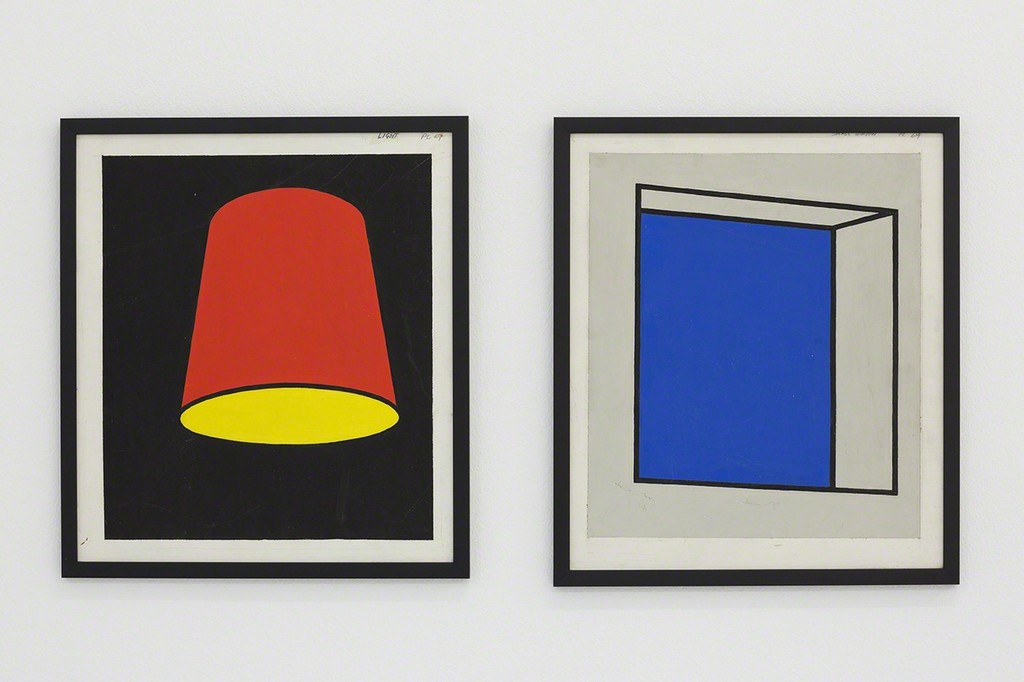 Patrick Caulfield, Lampshield, 1969 and Small Window, 1969,
Installation view, Absence (Looking for Hammershøi) Patrick Caulfield, Lampshield, 1969 and Small Window, 1969,
Installation view, Absence (Looking for Hammershøi)