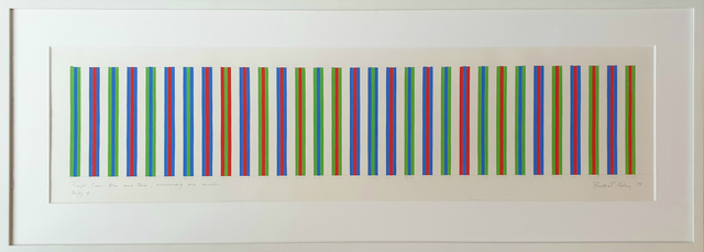 Bridget Riley, ‘Bright Green, Blue and Red Surrounded One Another, Study 4’, 1973, Painting, Gouache on paper, Tanya Baxter Contemporary