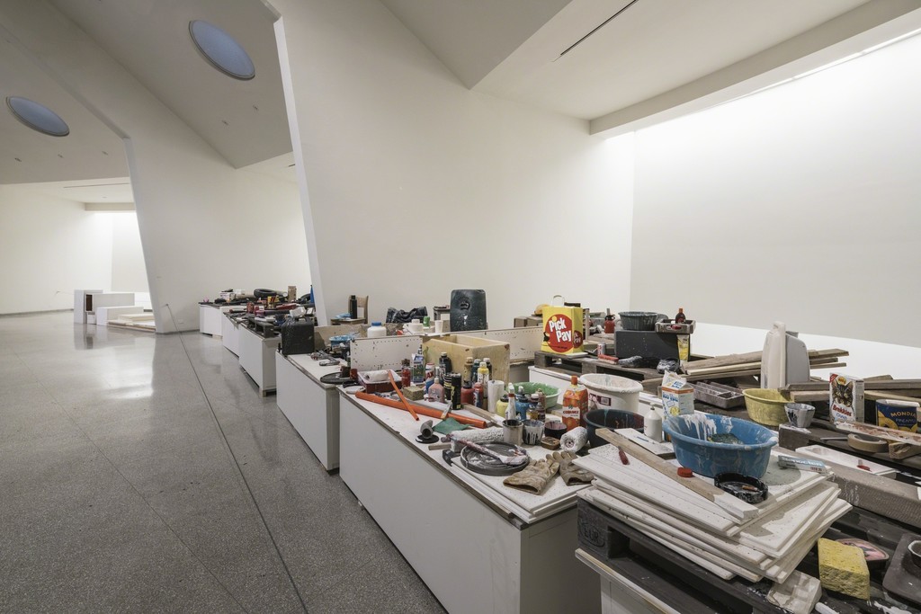 Installation view: Peter Fischli David Weiss: How to Work Better, February 5–April 27, 2016, Solomon R. Guggenheim Museum
Photo: David Heald © Solomon R. Guggenheim Foundation Installation view: Peter Fischli David Weiss: How to Work Better, February 5–April 27, 2016, Solomon R. Guggenheim Museum
Photo: David Heald © Solomon R. Guggenheim Foundation