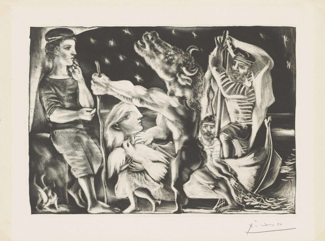 Pablo Picasso, ‘Minotaure aveugle guidé par une Fillette dans la Nuit, from: La Suite Vollard’, 1934, Christie's