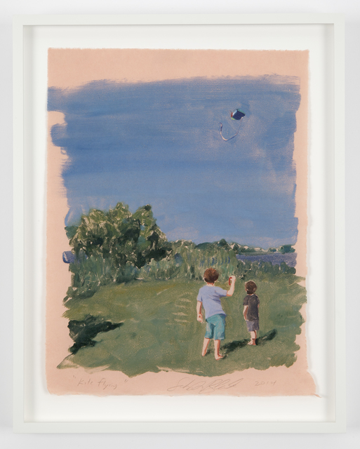 Sebastian Blanck, ‘Kite Flying’, 2014, Print, Monoprint, Dubner Moderne