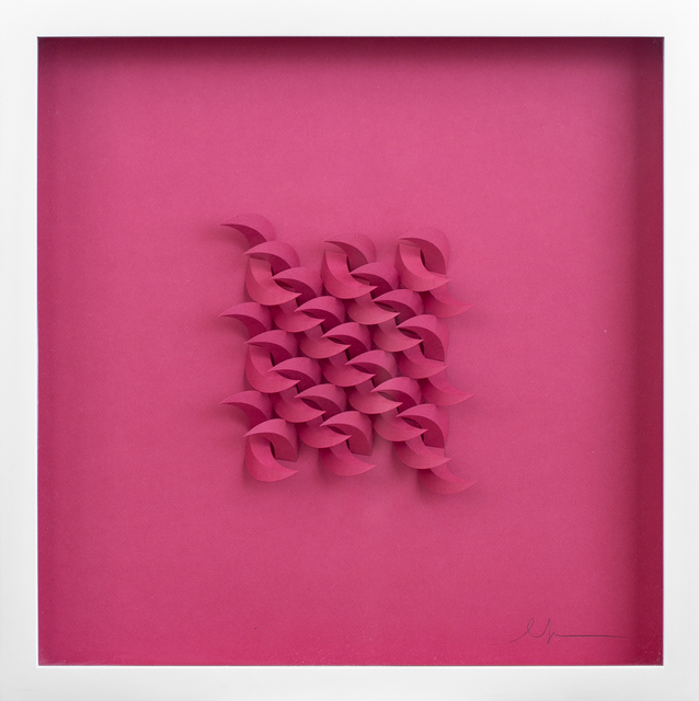 Matt Shlian, ‘Cursive in Pink’, 2019, Sculpture, Fuchsia paper, Paradigm Gallery + Studio