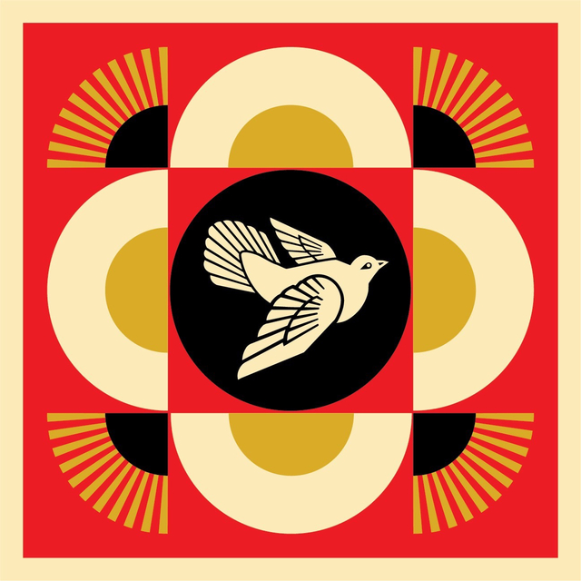 Shepard Fairey (OBEY), ‘Dove Geometric (Red)’, 2018, McCaig-Welles