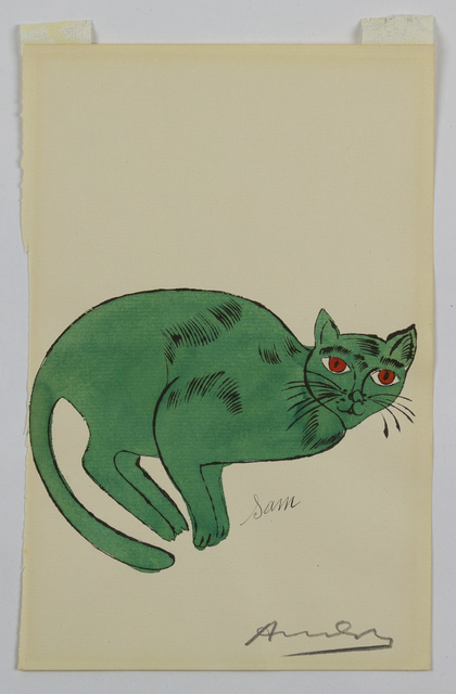 Andy Warhol, ‘Green Sam - from 25 Cats Named Sam and One Blue Pussy’, 1954, Capsule Gallery Auction