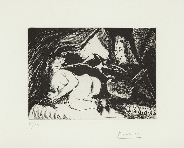 Pablo Picasso, ‘Peintre peignant la nuque de son jeune modéle, 26.06.68 I’, 1968, Cristea Roberts Gallery