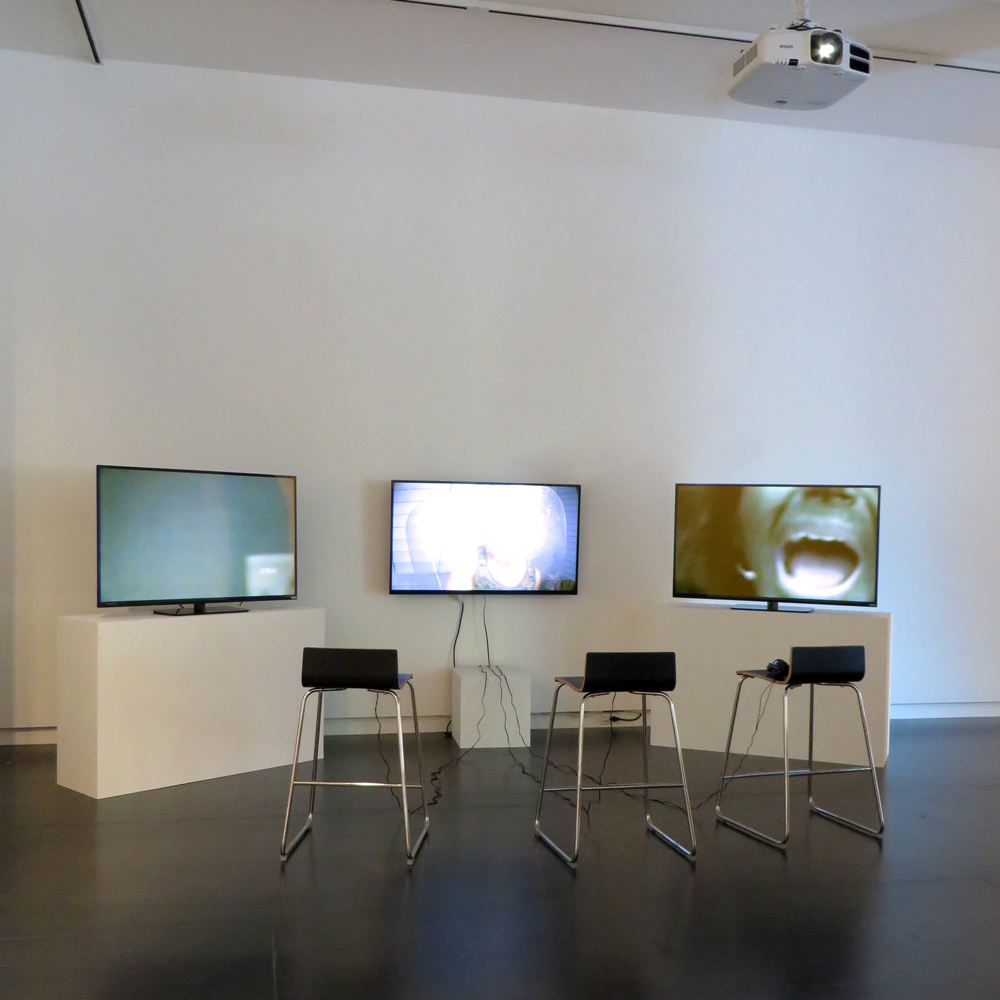 Comma Boat (still), 2013 by Ryan Trecartin, presented as three channel movie installation at Upfor. Work lent for exhibition courtesy the artist and Regen Projects Los Angeles/Andrea Rosen Gallery New York. Comma Boat (still), 2013 by Ryan Trecartin, presented as three channel movie installation at Upfor. Work lent for exhibition courtesy the artist and Regen Projects Los Angeles/Andrea Rosen Gallery New York.