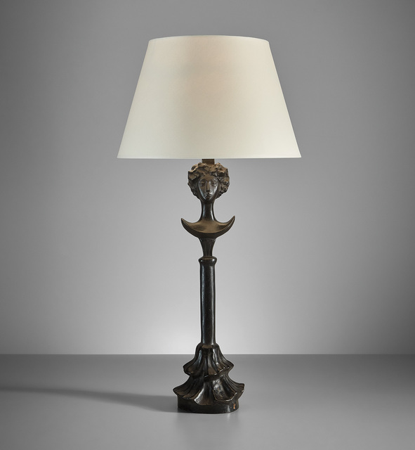 Alberto Giacometti, ‘"Tête de femme" table lamp’, designed circa 1933-later cast, Phillips
